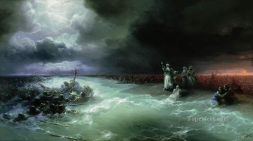 passage of the jews through the red sea Ivan Aivazovsky Oil Paintings